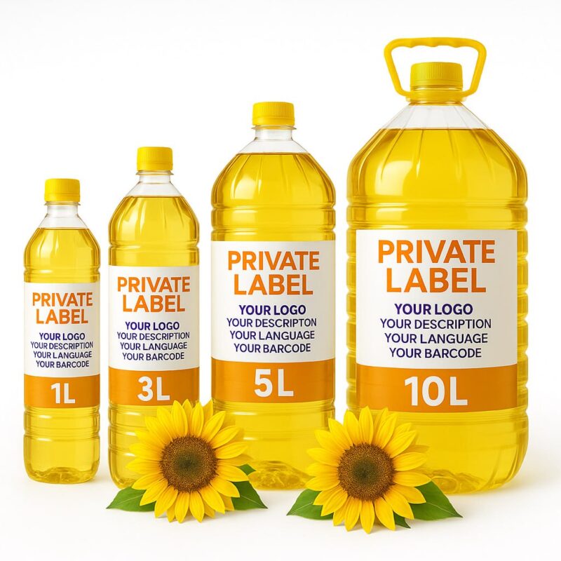 Refined Sunflower Oil Pet Bottle 1-10 L (truck load, per 1000L)