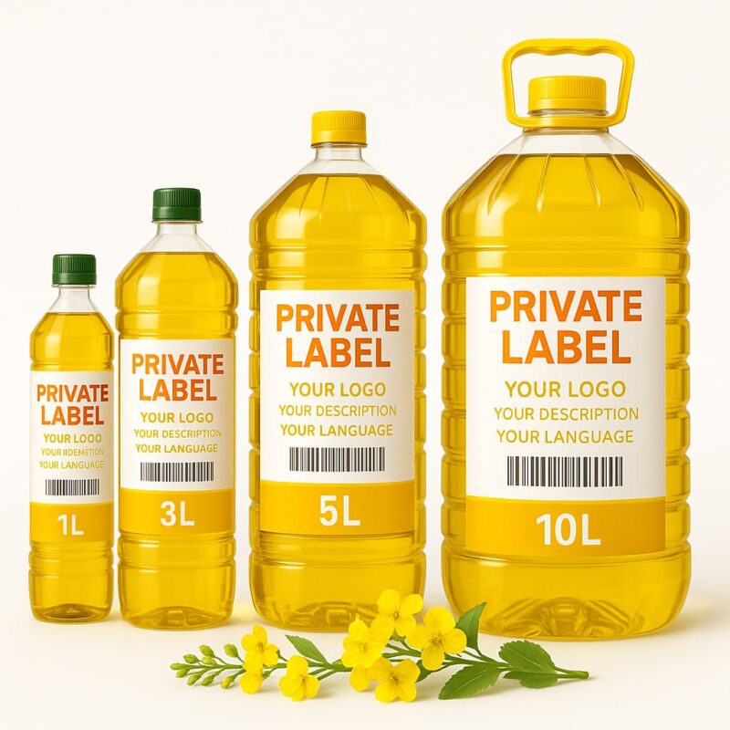 Refined Rapeseed Oil Pet Bottle 1-10 L